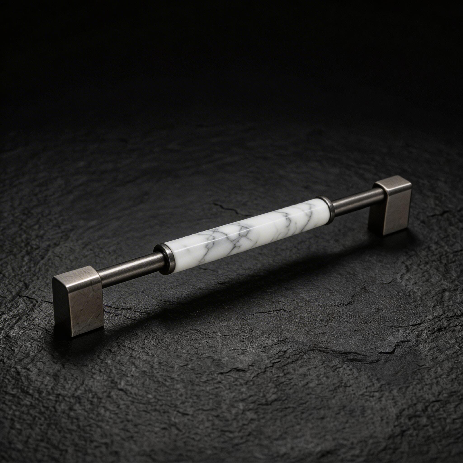 Square Brass Marble Ladder Pull