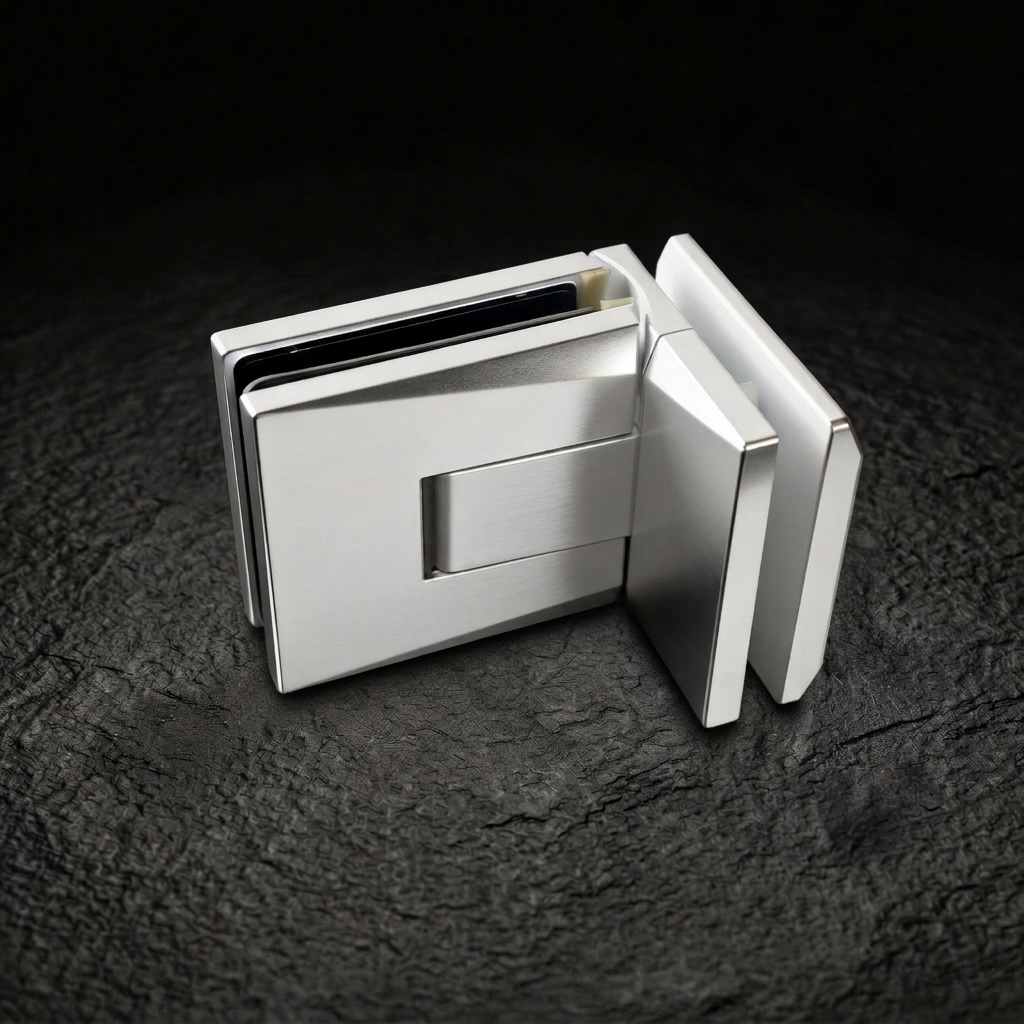 Brass Minimalist Glass Hinge