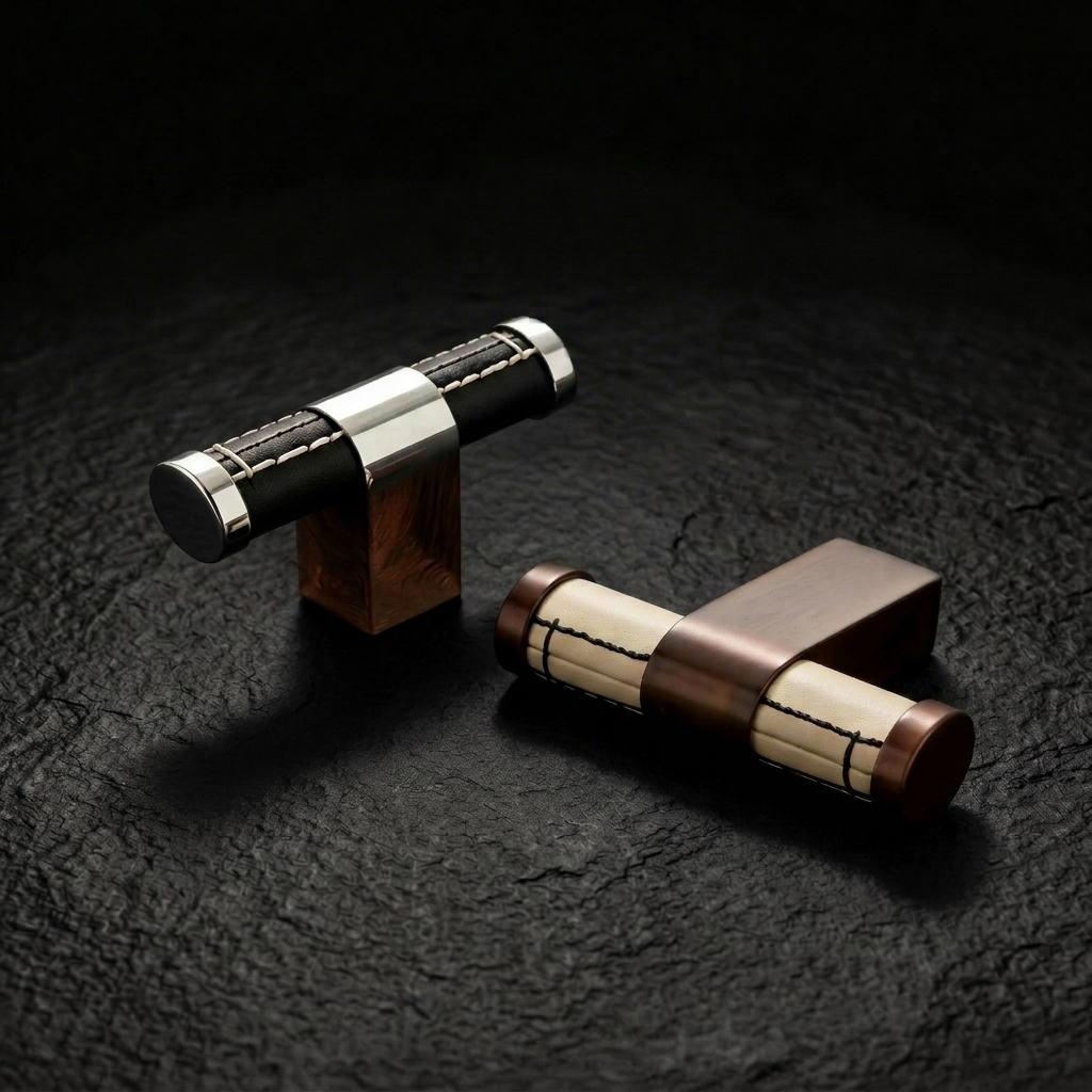 Leather Brass T-Bar Fitting
