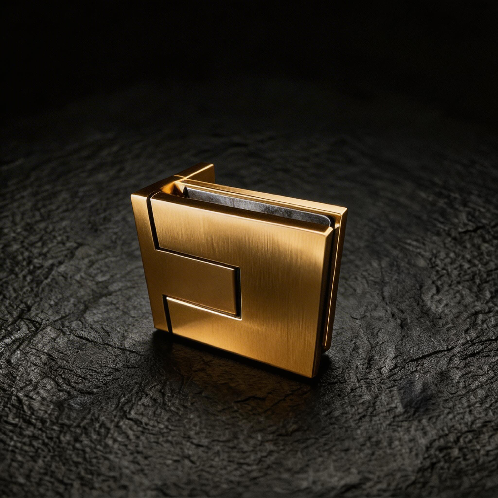 Brass Glass to Wall Door Hinge