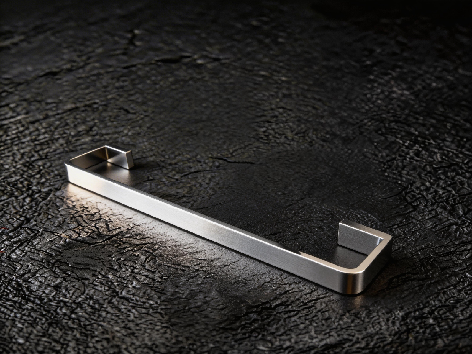 Custom Brass Minimalist Right-Angle Towel Bar