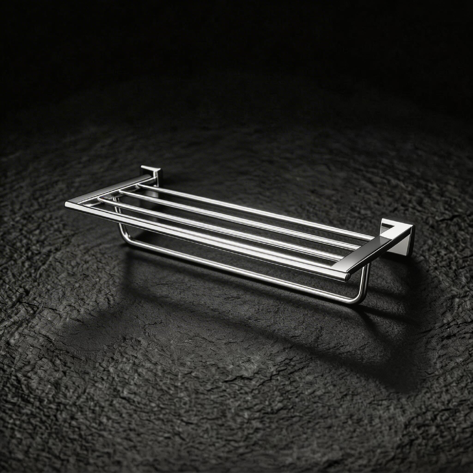 Brass Double-Tier Towel Rack