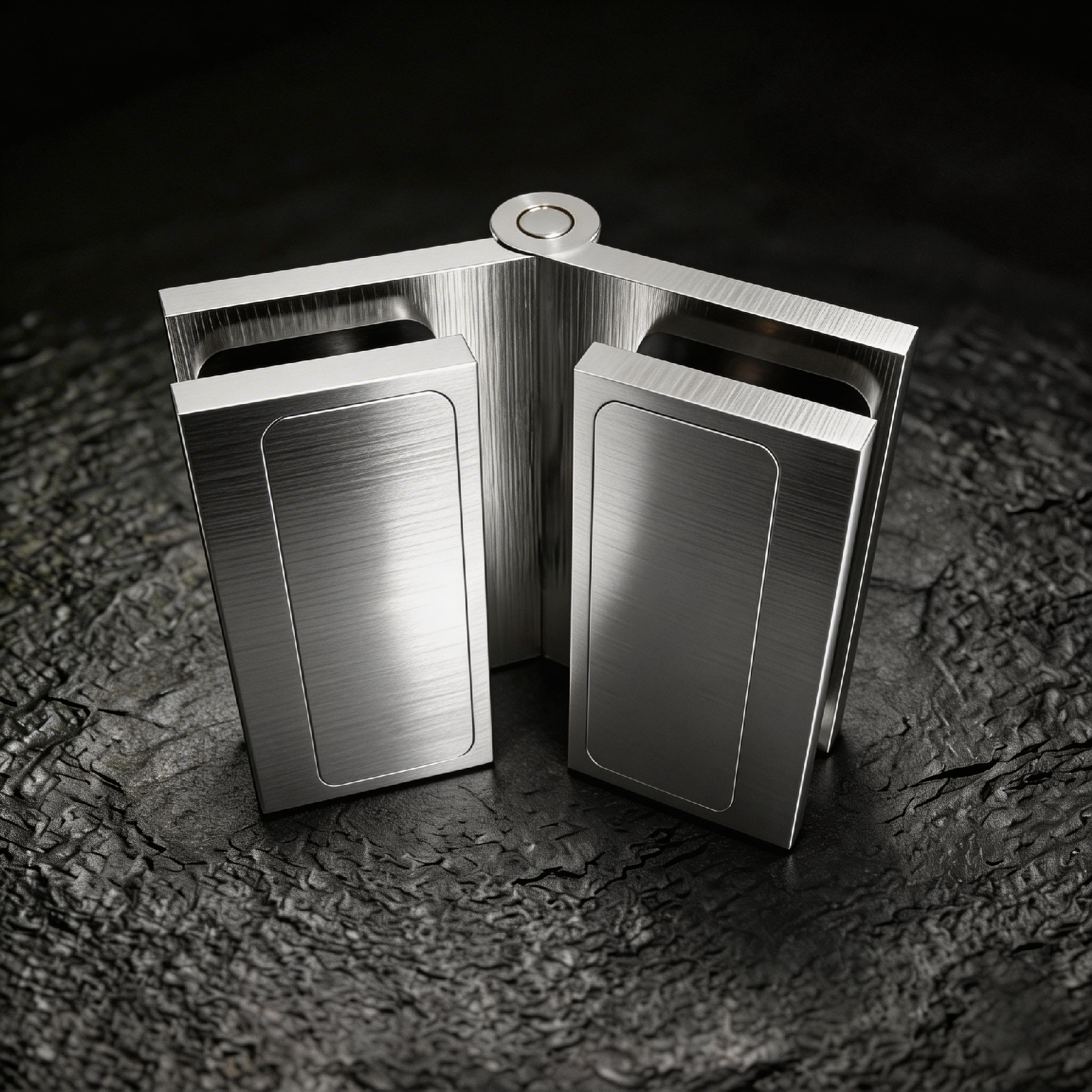 Bespoke Solid Brass 135° Glass Door Hinge