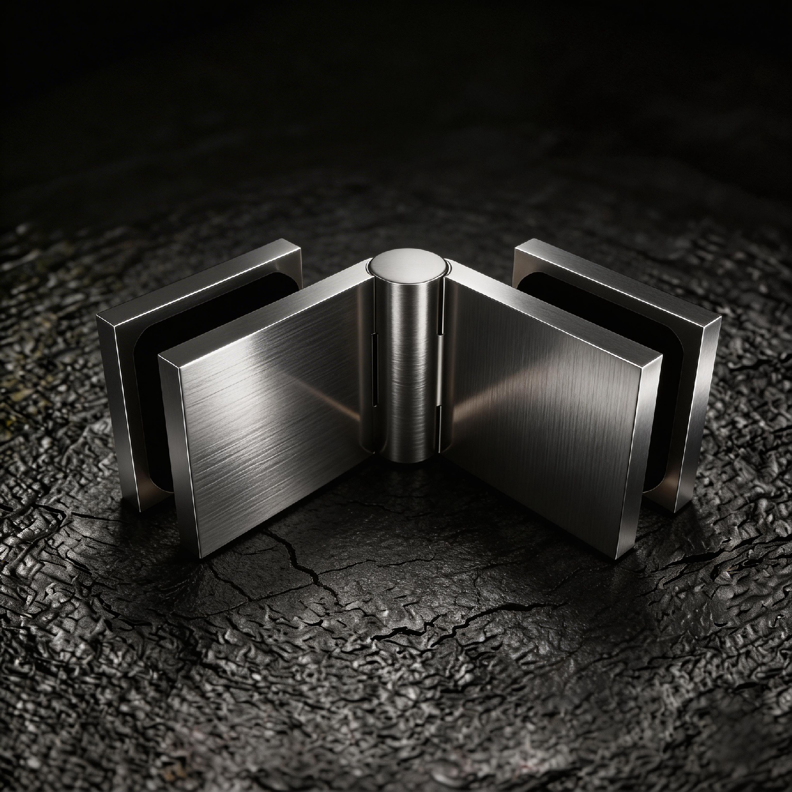 Solid Brass Adjustable Angle Glass Hinges