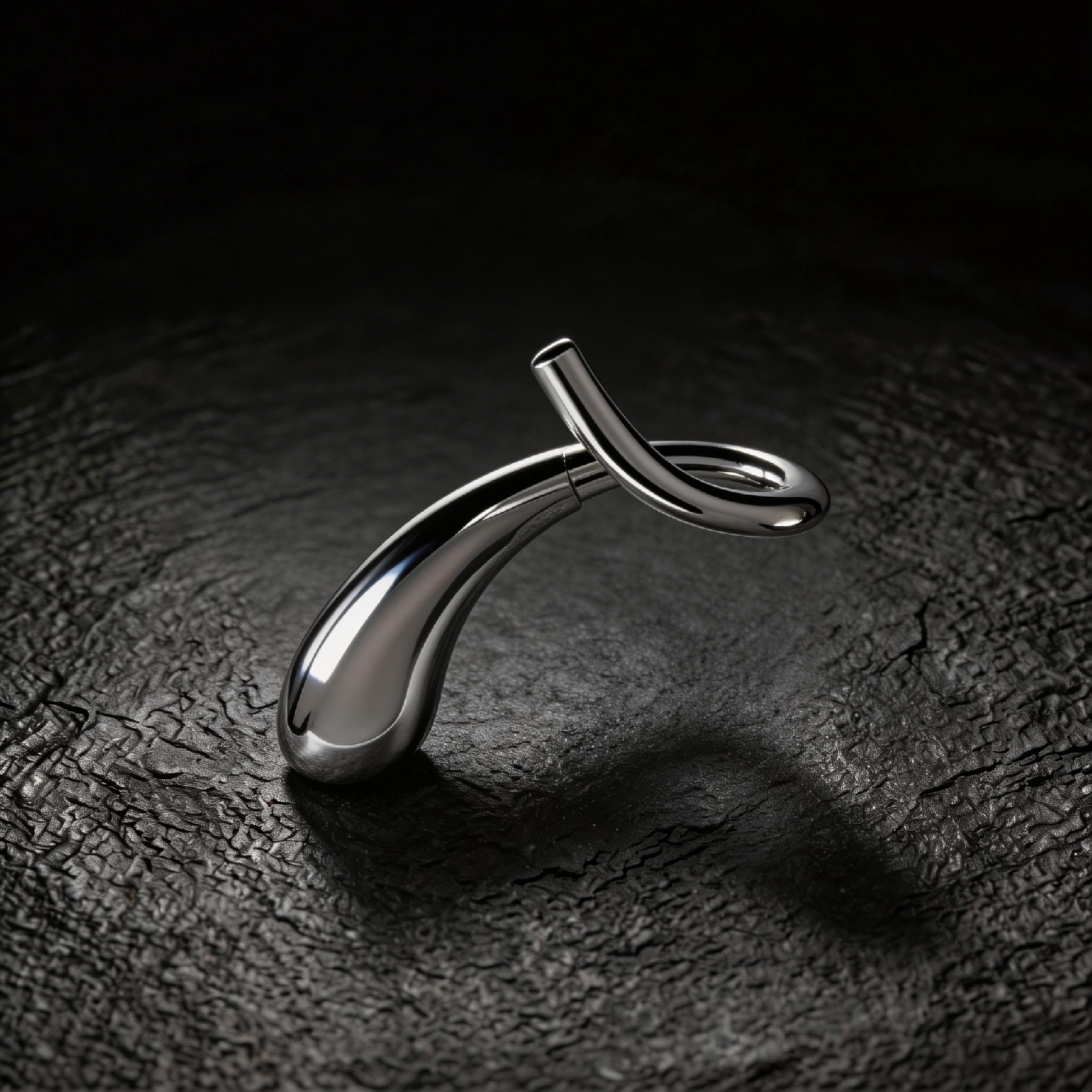 Solid Brass Streamlined Single Garment Hook