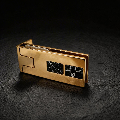 Brass Marble Glass Door Hinge