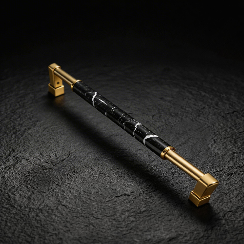 Beveled Brass Marble Ladder Pull
