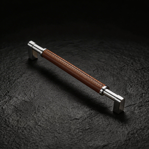 Bespoke Leather Brass Ladder Pull