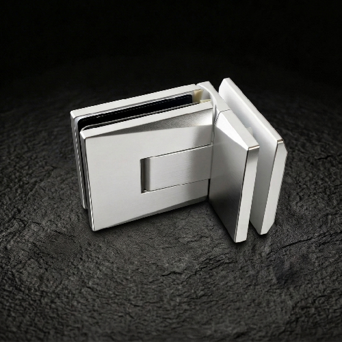Brass Minimalist Glass Hinge