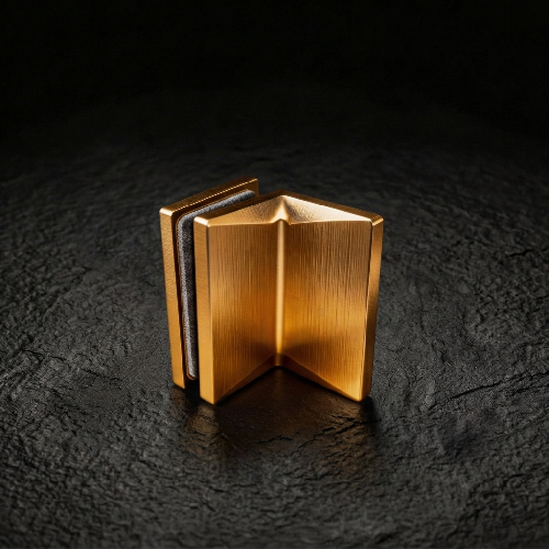Brass Angular Glass Connector