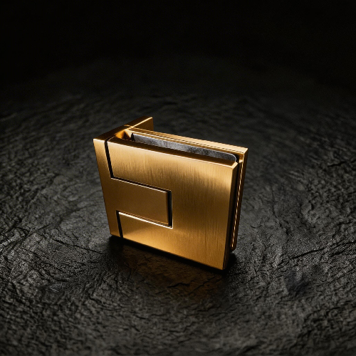 Brass Glass to Wall Door Hinge