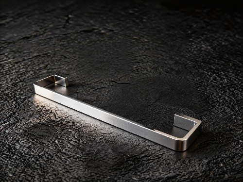 Custom Brass Minimalist Right-Angle Towel Bar