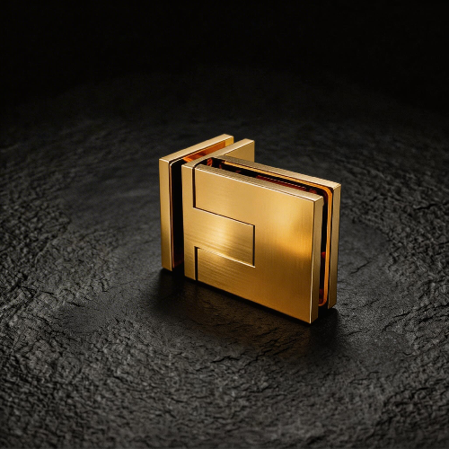 Brass Glass-to-Glass Door Hinge