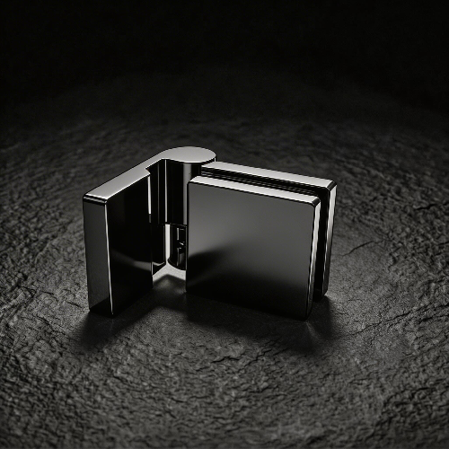 Brass 90° Glass-to-Wall Door Hinge