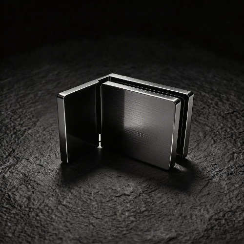 Brass 90° Glass-to-Wall Door Hinge