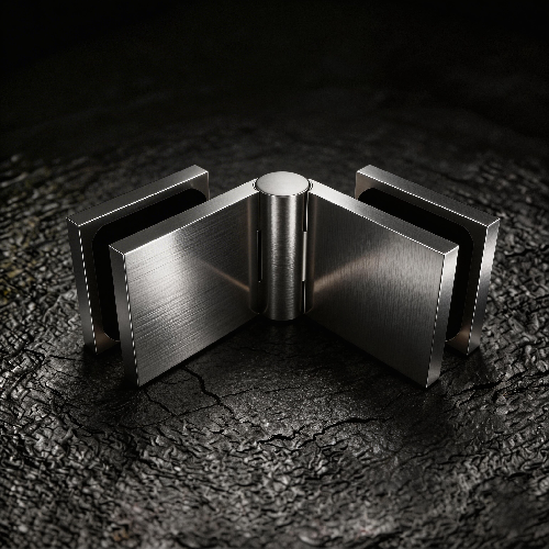 Solid Brass Adjustable Angle Glass Hinges