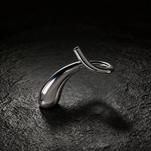 Solid Brass Streamlined Single Garment Hook